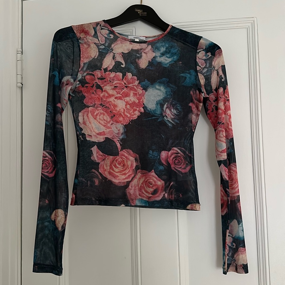 MIAOU Longsleeve Mesh Shirt